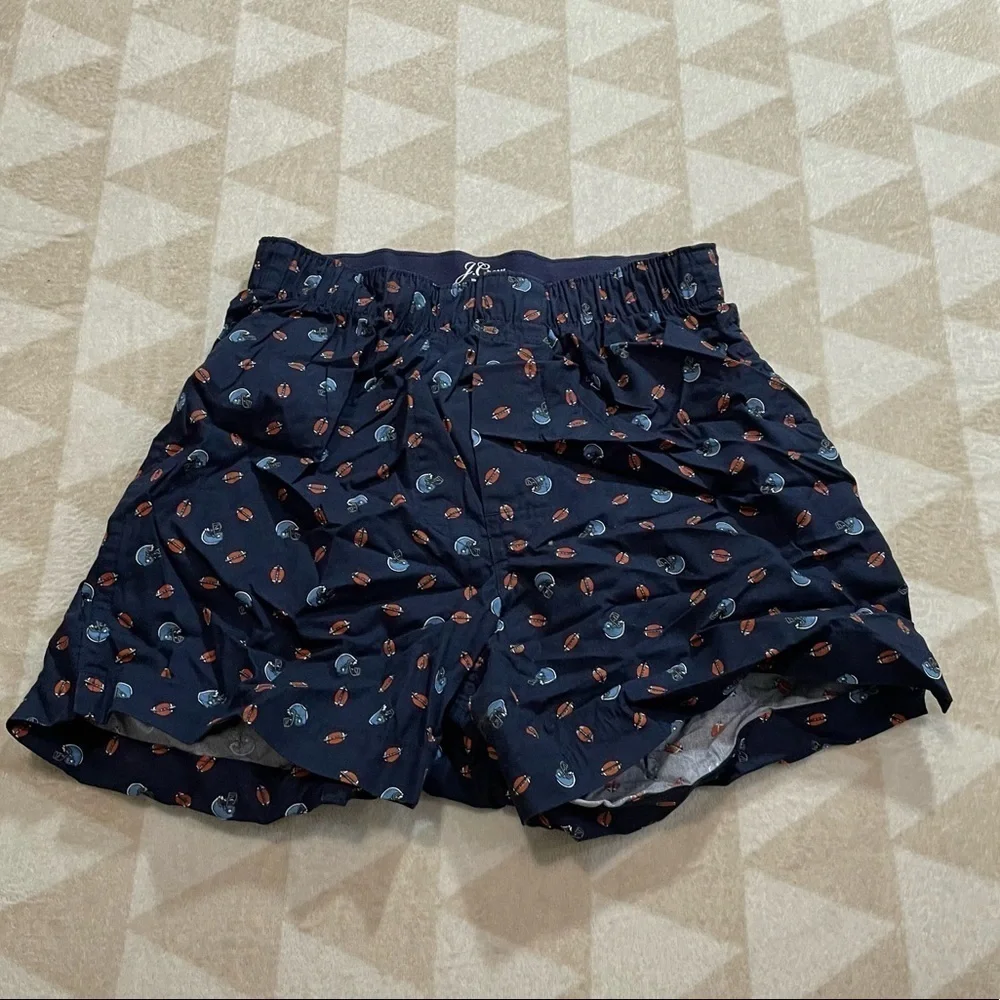 J crew printed boxers football and helmet print sports